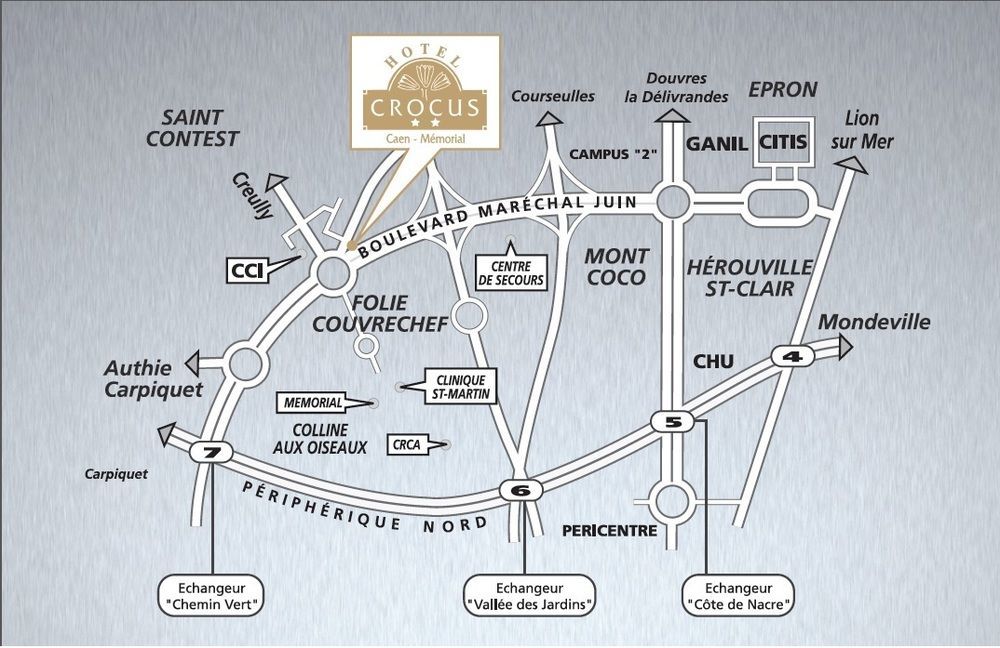 Hotel Crocus Caen Memorial Екстериор снимка